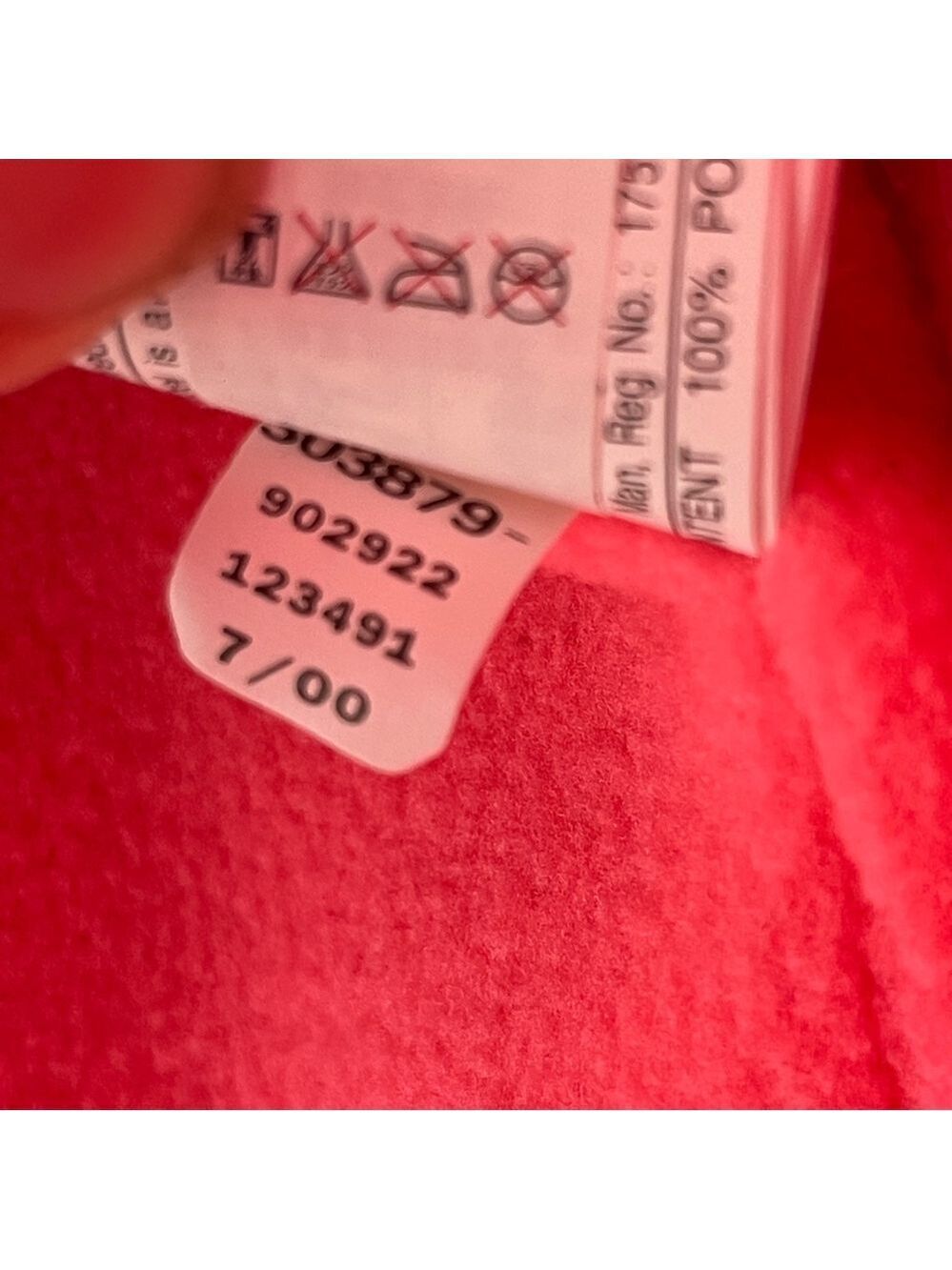 GAP vintage y2k Bright Pink down puffer Vest size small women’s fleece - Picture 5 of 7